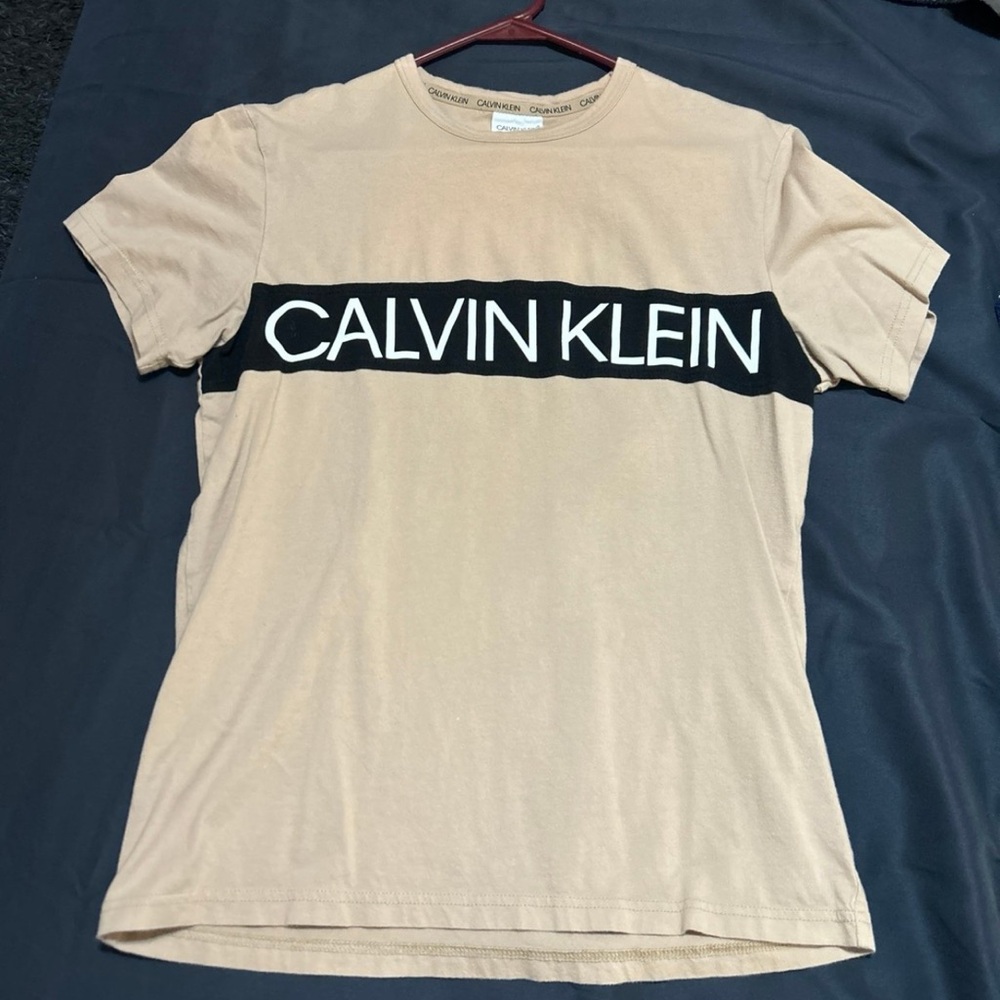 Calvin Klein Men's Beige T-Shirt